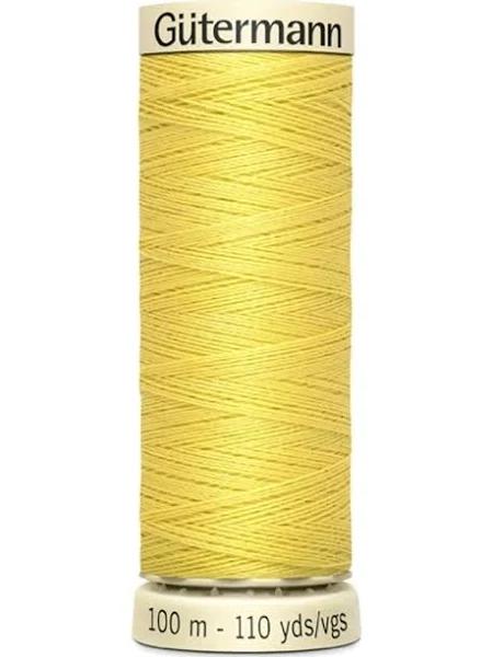 Gutermann Sew-All Thread 100m #580 Yellow, 100% Polyester