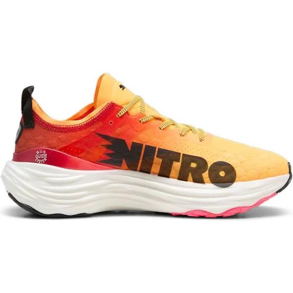 ForeverRun Nitro Men's Running Shoes in Sun Stream/Sunset Glow/White, Size 10, Synthetic by Puma