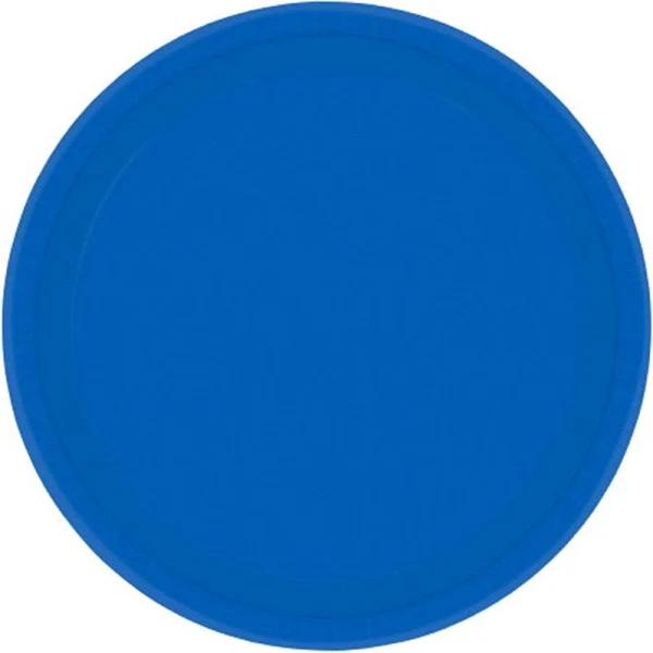 Paper Plates 26.6cm Round 20 Pack Bright Royal Blue