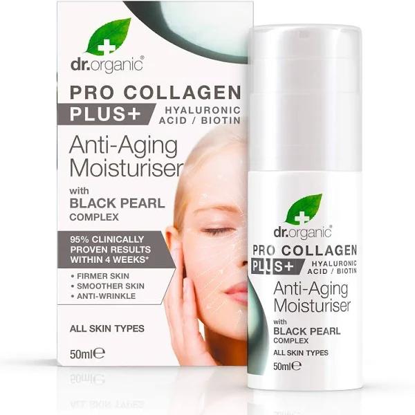 Dr Organic Pro Collagen Anti-aging Moisturiser - Black Pearl 50ml