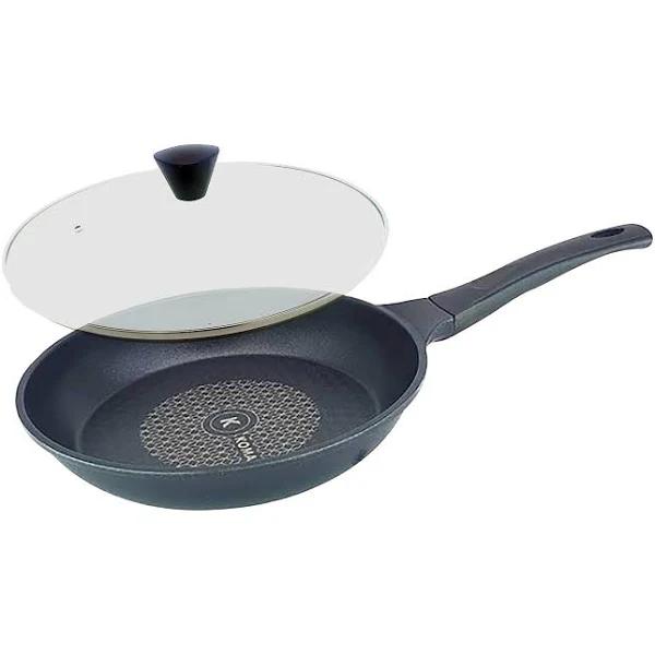 KOMAN 26cm Non-stick Titanium Coating Frying Pan + Glass Lid