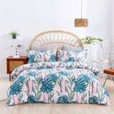 Dreamaker 100% Cotton Sateen Quilt Cover Set Nature Print | King