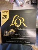 L'Or Espresso Onyx Intensity 12 Coffee Capsules 20 Pack