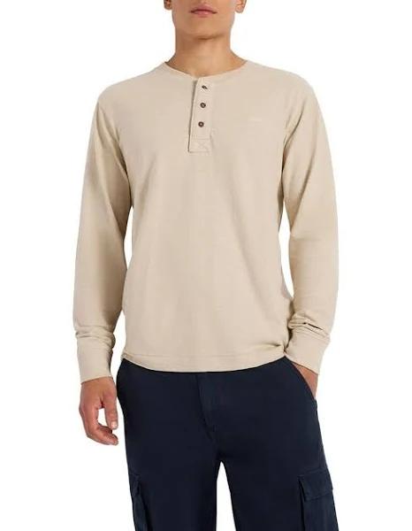 Marcs Men Justin Henley Top in Beige, Size M