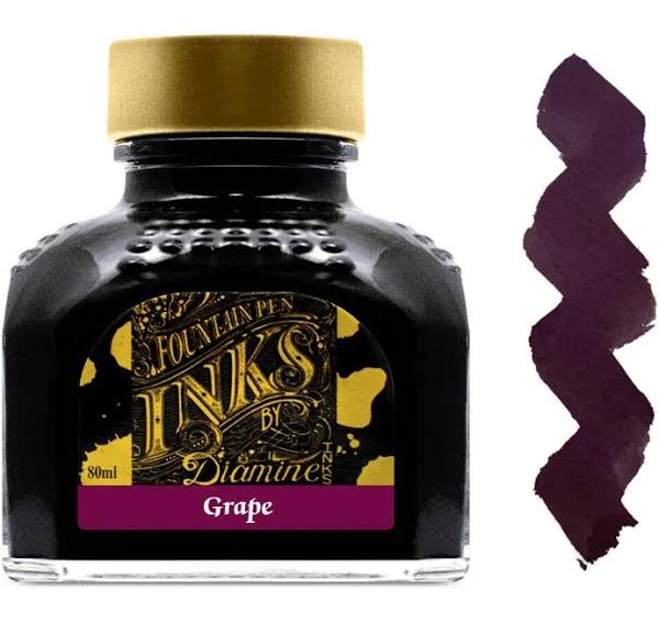 Diamine Fountain Pen Ink - Grape 80ml Bottle