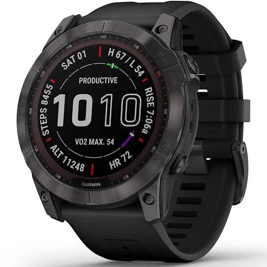 Garmin Fenix 7x Sapphire Solar - Carbon Grey DLC Titanium