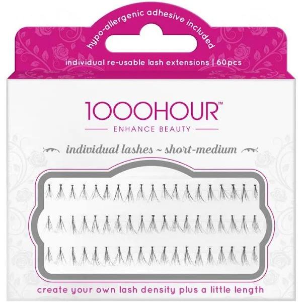 1000 Hour Individual Flared Lashes - Short/medium