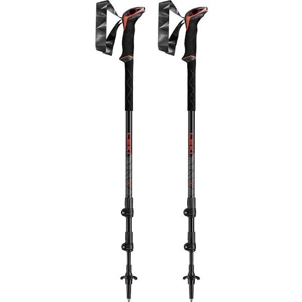 Leki Makalu Poles Bright Red Black Dark Anthracite