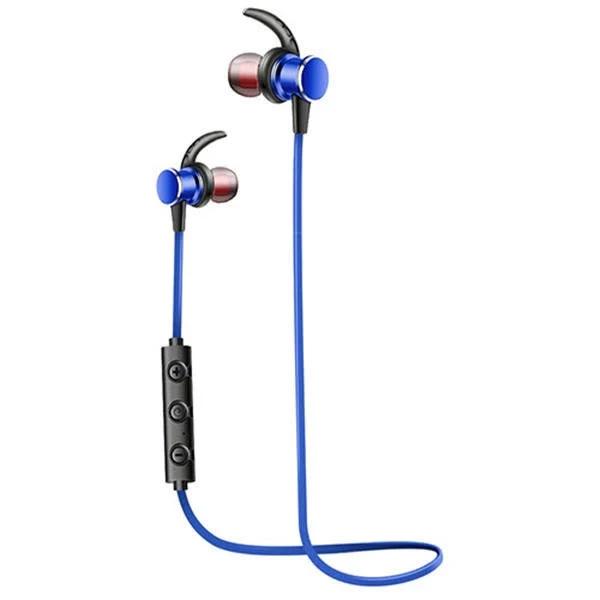 BT-KDK09 Sport Magnetic Hall Sensor Sweatproof Bluetooth Earphone With Mic Blue Color