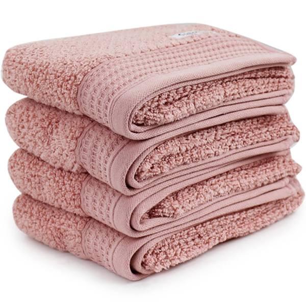 4pc Onkaparinga 45x65cm Cotton Avalon Bathroom Hand Towels 550GSM Dusty Primrose