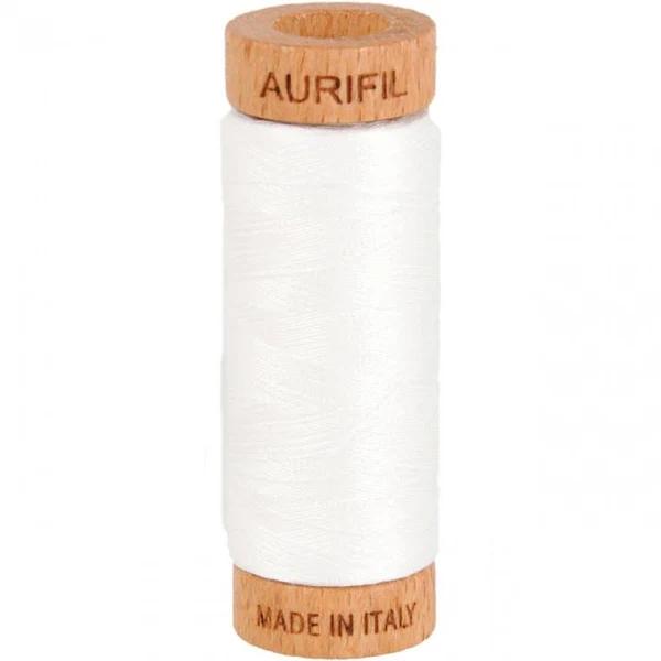 Aurifil Cotton Mako 2021 Natural White NE 80 Cotton Mako 280m Spool