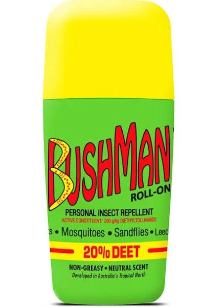 Bushman 20% Deet Insect Repellent Roll-On 65g