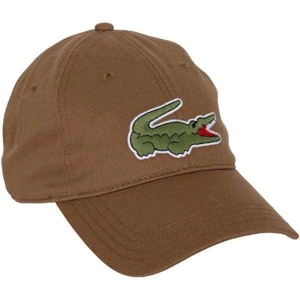 Lacoste Logo Cap Light Brown Green