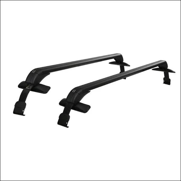 Universal Car Roof Rack Cross Bars 90cm Aluminium Adjustable Lockable 75kg Clamps