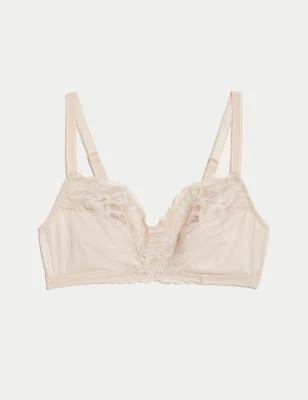 M&S Wild Blooms Non-Padded Full Cup Bra A-E - Opaline - AU 12 (UK 34)