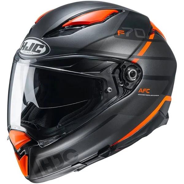 HJC F70 Tino MC7SF Motorcycle Helmet (Orange)