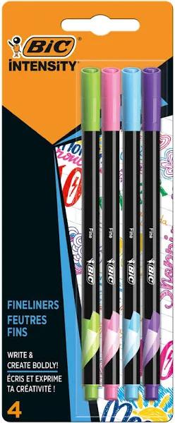 Bic Intensity Fineliner Pens 4 Pack