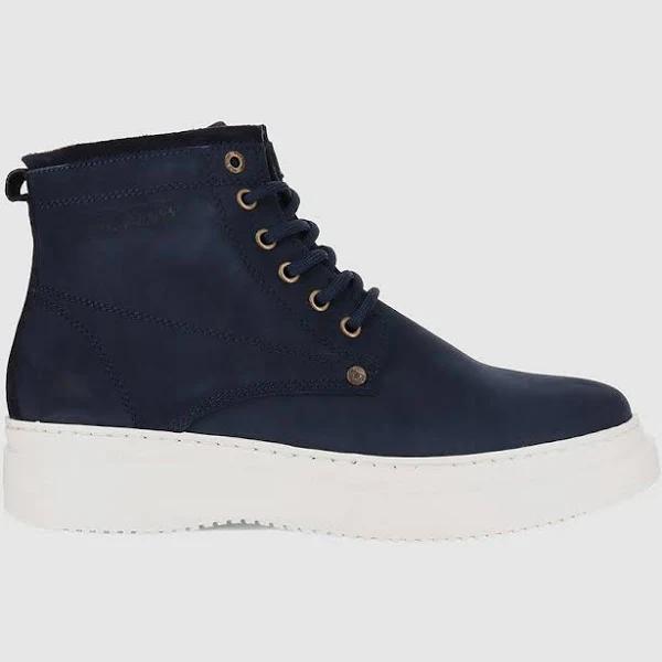 Radical Navy Nubuck - Mens Lace Up Boots - Wild Rhino Shoes 43 / Navy Nubuck