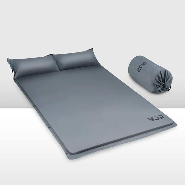 VOR Self Inflating Mattress 10cm Sleeping Mat Camping Hiking Air Bed Double