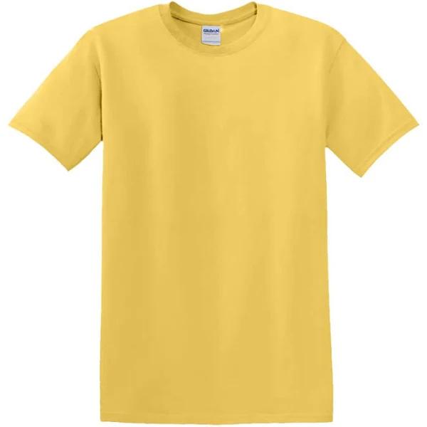 Premium Heavy Cotton Men’s High Resistance T-Shirt Yellow Haze - Gildan GN180 - Size XL