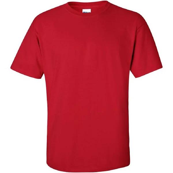 Gildan Mens Ultra Cotton Short Sleeve T-Shirt Cherry Red 2XL