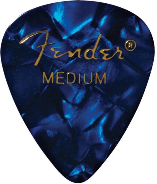 Fender Picks - Blue Moto 351 Shape Medium (12 Pack)