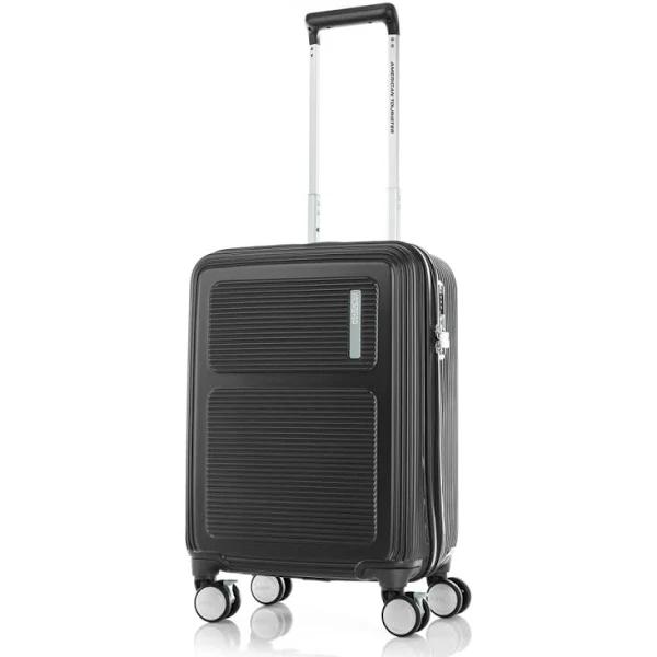 American Tourister Maxivo 55 cm Carry-on Spinner Luggage - Jet Black