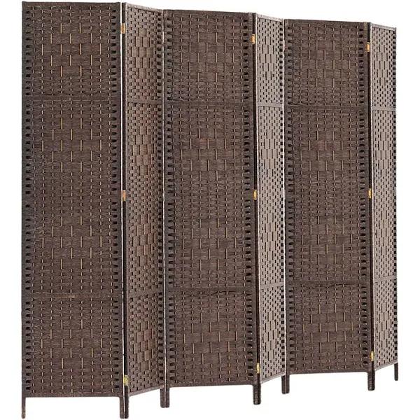 Artiss 6 Panel Room Divider - Brown