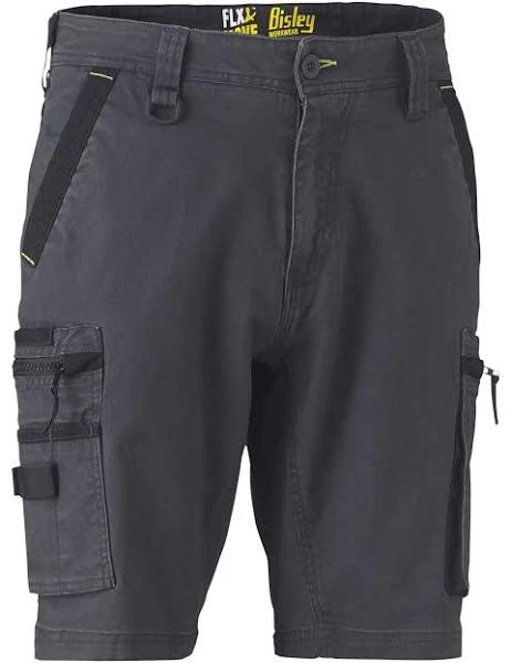 Bisley Flex & Move Stretch Utility Zip Cargo Short (BSHC1330) Charcoal / 77