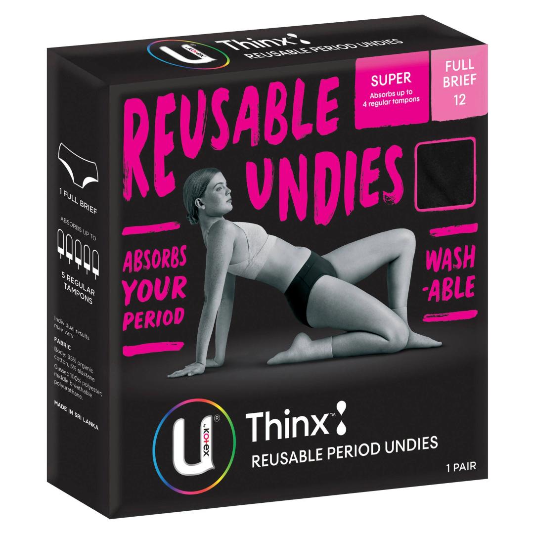 Buy U by Kotex Thinx Period Underwear Ruby High Waisted Size 10 1