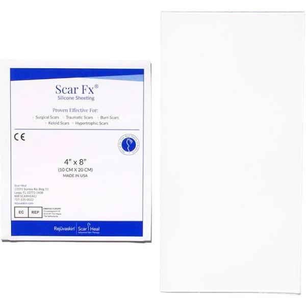 Scar FX Silicone Scar Therapy, Size of Patch 4 inch x 8 inch, 1 Patch