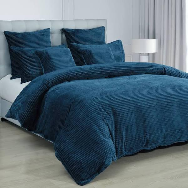 Alastairs Ruby Navy Quilt Cover Set King