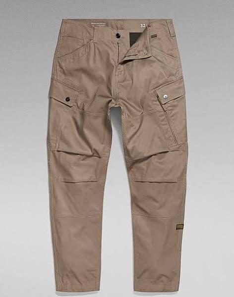 G-Star Raw Zip Cargo Pants Regular Tapered Beige Men Size 30-34