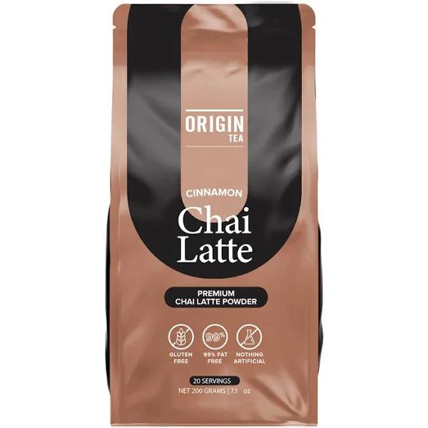 Cinnamon Chai Latte 200g - Origin Tea | Vegan, Gluten Free, Dairy Free, Ceylon Tea Leaves Handpicked from Sri Lanka