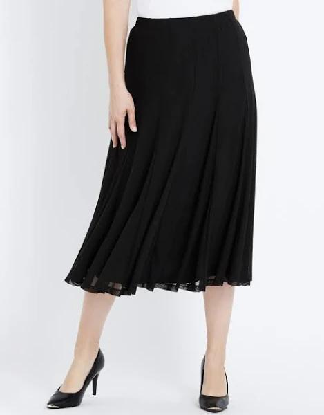 Liz Jordan Alicia Skirt A-Line - Size 18 - Womens - Black