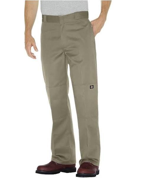 Dickies 85283 Loose Fit Double Knee Work Pants - Khaki, 34