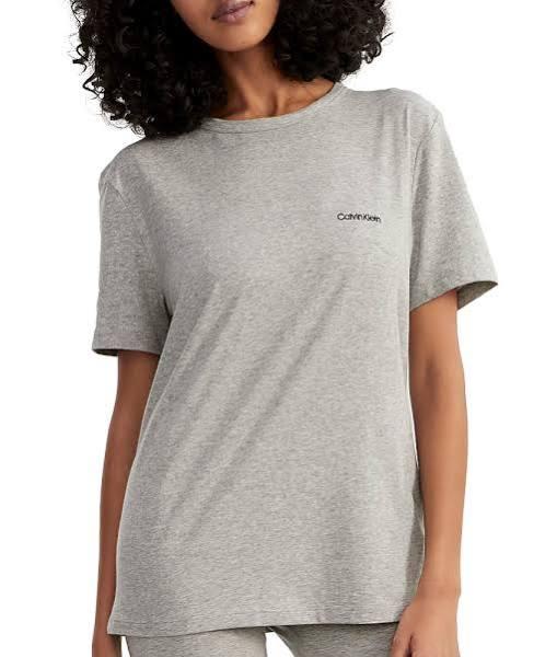 Calvin Klein Modern Cotton Lounge Short Sleeve Crew Neck Tee in Grey M