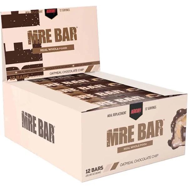 Redcon1 MRE Bar Oatmeal Chocolate Chip 12 Bars