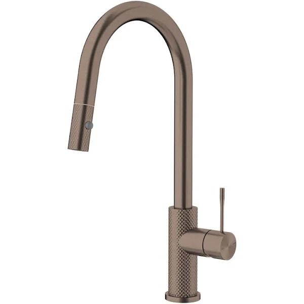 Nero Opal Pull Out Sink Mixer with Vegie Spray Function Brushed Bronze