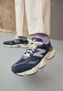 New Balance 9060 Sneakers in Navy and Off White-Black