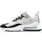 Nike Air Max 270 React White Textile Womens Lace Up Trainers Cj0619 100