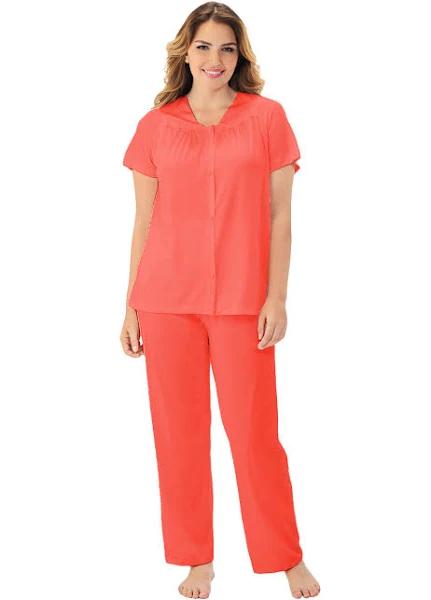 Exquisite Form Short Sleeve Pajamas Plus - 1XL Passion