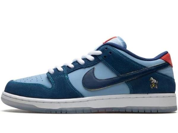 Nike SB Dunk Low PRM Why So Sad ? Shoes - Size 8.5 - 400 Coastal blue/coastal Blue