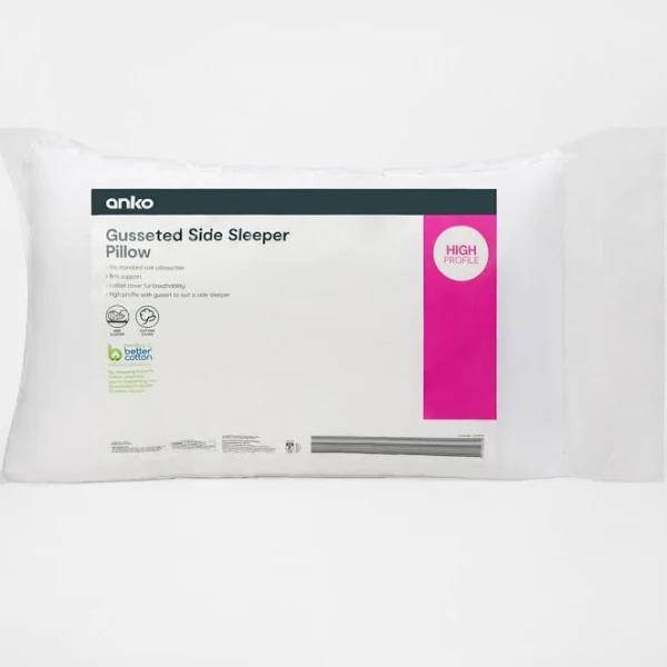 Kmart Gusseted Side Sleeper Pillow - High Profile, White