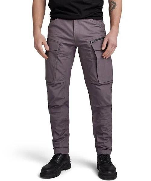 G-Star Raw Rovic Zip 3D Regular Tapered Pants Grey Men Size 35-30