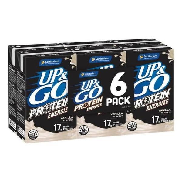 Sanitarium Up&Go Energize Vanilla 6x 250ml