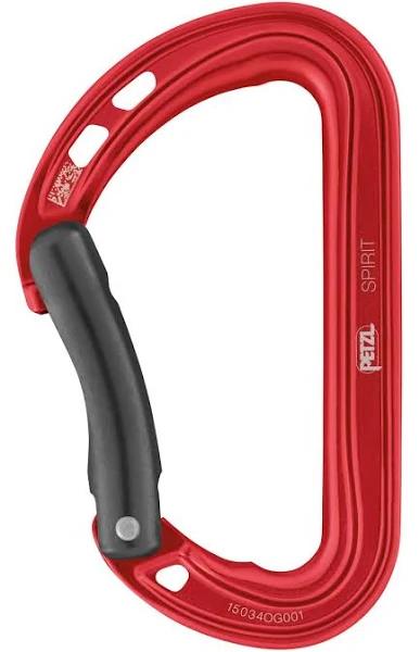 Petzl Spirit Bent Gate Climbing carabiner-Green