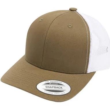 Flexfit Unisex Adult Classics Recycled Two Tone Trucker Cap Olive/White One Size