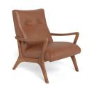 Penny Leather Armchair Nutmeg by Freedom