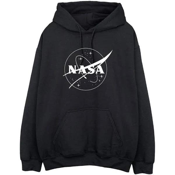 NASA Mens Insignia Logo Hoodie Black XXL Cotton Polyester Mens Hoodie